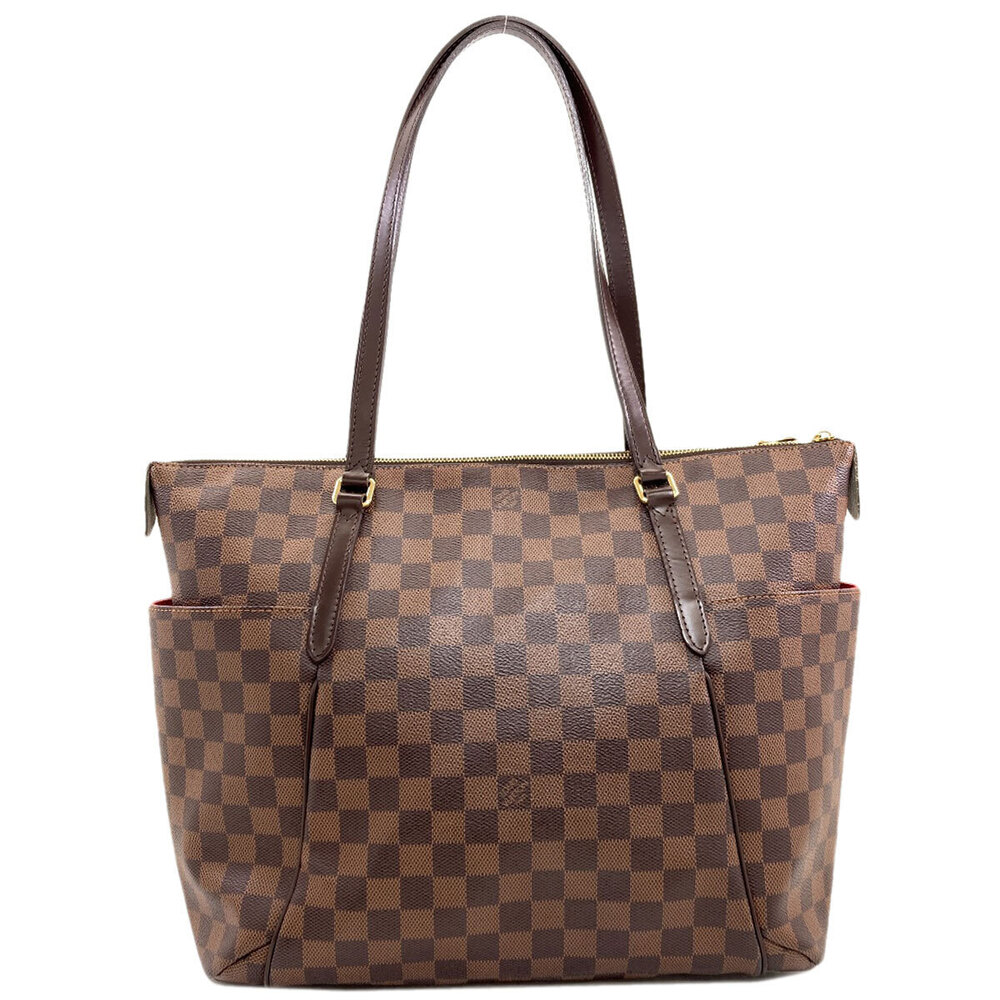 Louis Vuitton Canvas Tote Bag Damier Totally Brown